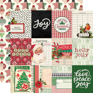 Simple Stories Simple Vintage Dear Santa 3x4 Elements Patterned Paper