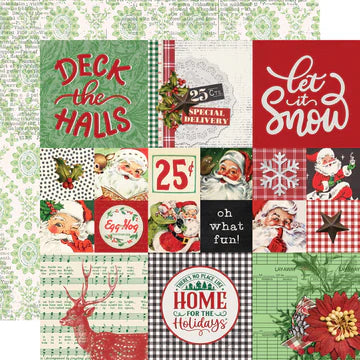 Simple Stories Simple Vintage Dear Santa 2x2/4x4 Elements Patterned Paper