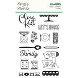 Simple Stories What's Cooking Clear Photopolymer Stamp Set