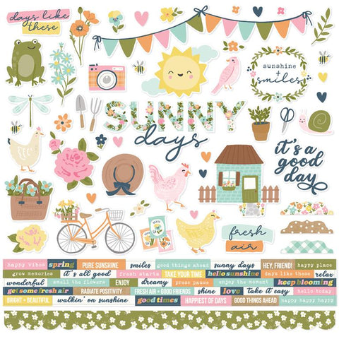 Simple Stories Fresh Air Cardstock Sticker Sheet