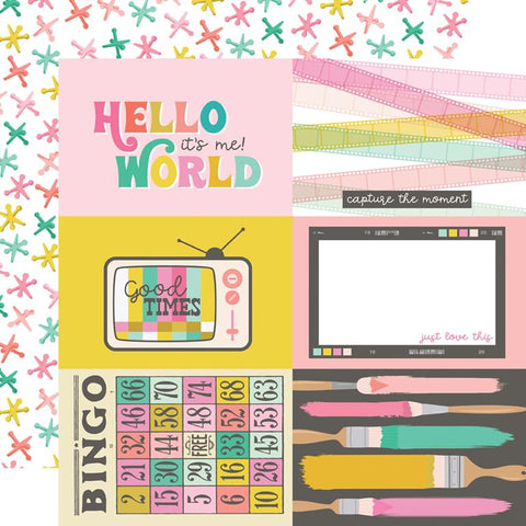 Simple Stories True Colors 4x6 Elements Patterned Paper