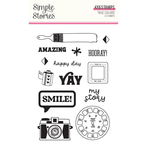 Simple Stories True Colors Photopolymer Stamp Set