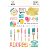 Simple Stories True Colors Rub On Embellishments