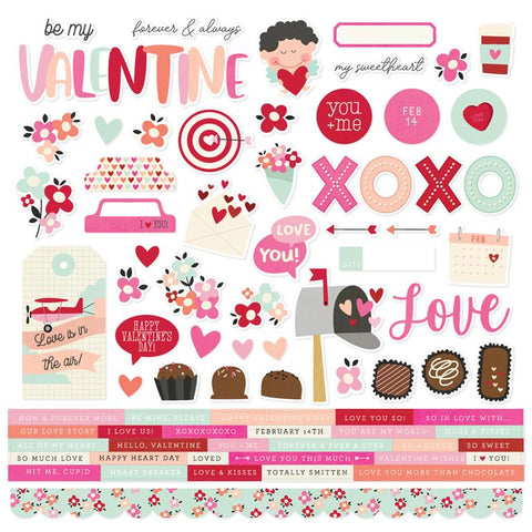 Simple Stories Valentine's Day Cardstock Sticker Sheet