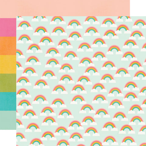 Simple Stories St. Patrick's Day Chasin' Rainbows Patterned Paper