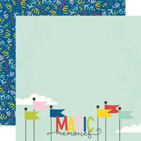Simple Stories Say Cheese Magic See Ya Soon! 12x12 Patterned Paper