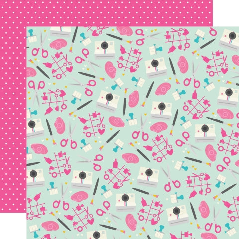 Simple Stories Crafty Babe Get Creative 12x12 Patterned Paper