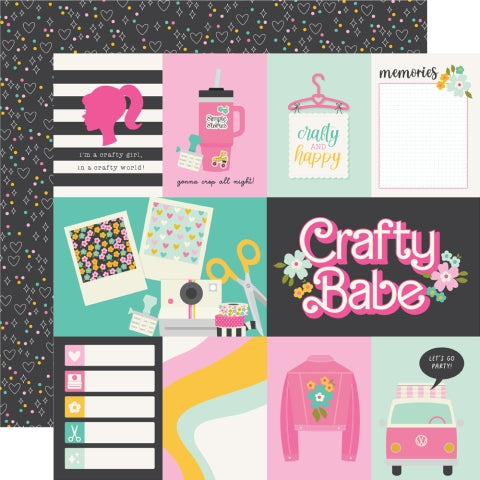Simple Stories Crafty Babe Elements 2 12x12 Patterned Paper