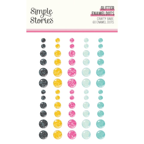 Simple Stories Crafty Babe Glitter Enamel Dots