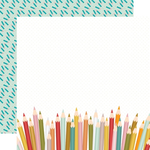 Simple Stories Book Fair Favorite Subject 12x2 Patterned Paper