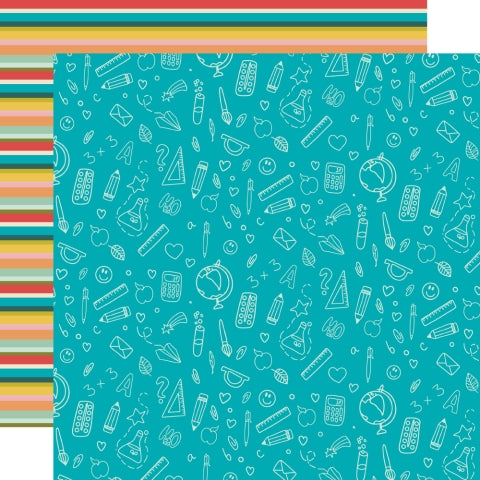 Simple Stories Book Fair Dream Big 12x12 Patterned Paper