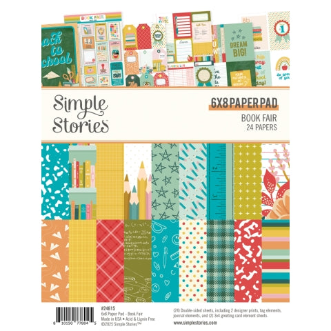 Simple Stories Book Fair 6x8 Paper Pad