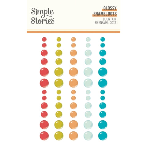 Simple Stories Book Fair Glossy Enamel Dots