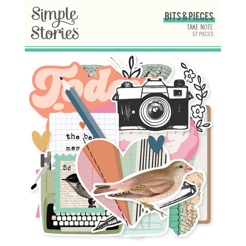 Simple Stories Take Notes Bits & Pieces Embellishments