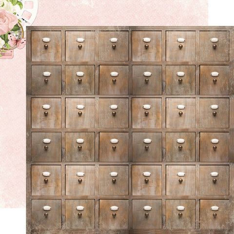 Simple Stories Simple Vintage Junk Drawer Stay Curious 12x12 Patterned Paper