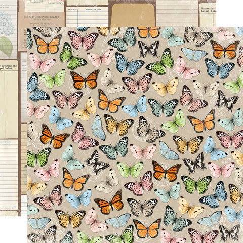 Simple Stories Simple Vintage Junk Drawer Beauty In The Details 12x12 Patterned Paper