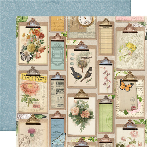 Simple Stories Simple Vintage Junk Drawer Small Things 12x12 Patterned Paper