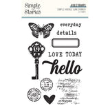 Simple Stories Simple Vintage Junk Drawer Clear Photopolymer Stamp Set
