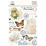 Simple Stories Simple Vintage Junk Drawer Rub On Embellishments
