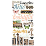 Simple Stories Simple Vintage Junk Drawer Foam Sticker Embellishments