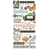 Simple Stories Simple Vintage Junk Drawer Foam Sticker Embellishments