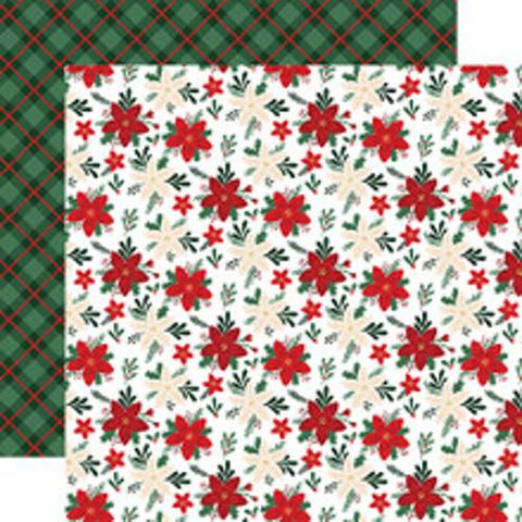 Echo Park Nut Cracker Christmas Merry Floral Patterned Paper