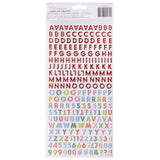 American Crafts Thickers Sugarplum Wishes Alphabet Stickers