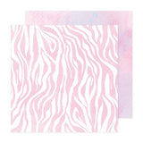 American Crafts Dreamer Pink Zebra Patterned Paper