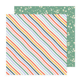 Pebbles Sunny Blooms Stripes Patterned Paper