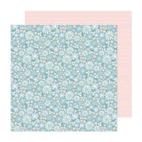 Pebbles Sunny Blooms Blues Patterned Paper