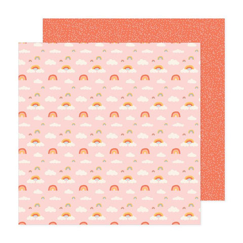 Pebbles Sunny Blooms Rainbow Patterned Paper