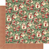 Graphic 45 Letters to Santa Dear Old Santa Claus Patterned Paper
