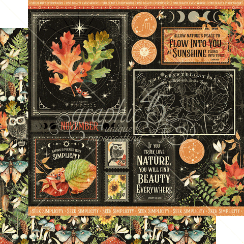 Graphic 45 Life Is Abundant November Patterned Paper