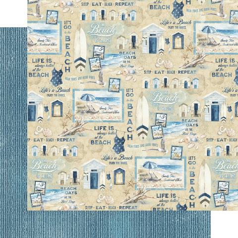 Graphic 45 The Beach is Calling Sandy Toes and Sunkissed Nose