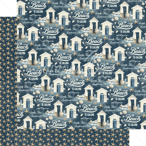 Graphic 45 The Beach is Calling Dive Right In Patterned Paper