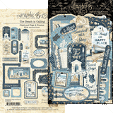 Graphic 45 The Beach is Calling Chipboard Tags & Frame Embellishments