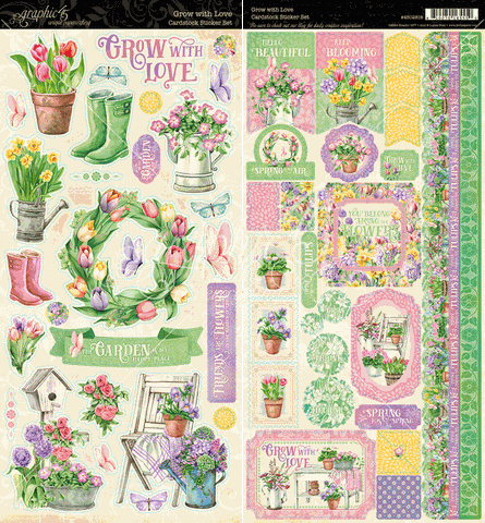 Graphic 45 Grow with Love Sticker Set