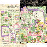 Graphic 45 Grow with Love Chipboard Tags & Frame Embellishments