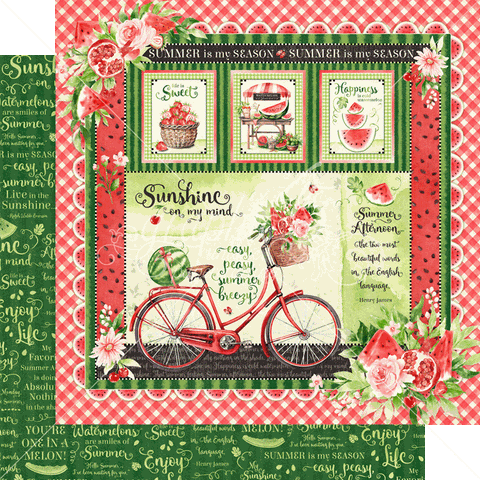 Graphic 45 Sunshine on My Mind Sunshine on My Mind Patterned Paper