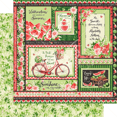 Graphic 45 Sunshine on My Mind Enjoy the Ride Patterned Paper