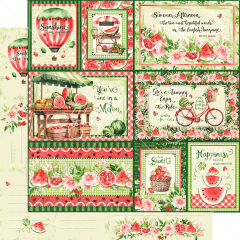 Graphic 45 Sunshine on My Mind Easy, Peasy, Summer Breezy Patterned Paper