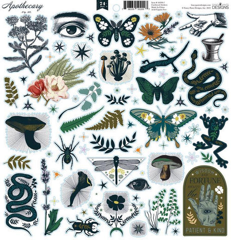 Fancy Pants Apothecary Cardstock Stickers Embellishments