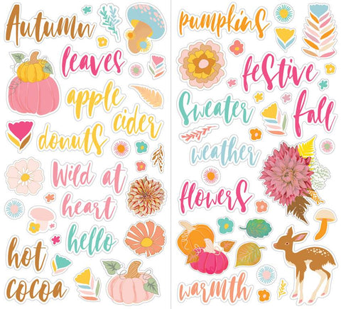 Fancy Pants Amber Autumn Foam Sticker Embellishments