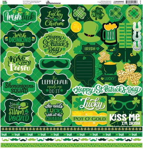 Reminisce Irish Luck 12x12 Sticker Sheet