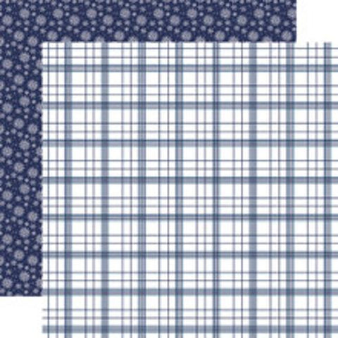 Carta Bella Wintertime Snow Day Plaid Patterned Paper