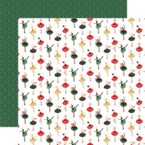 Echo Park Nut Cracker Christmas Festive Ballerinas Patterned Paper
