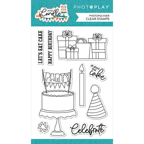 PhotoPlay Paper Add Another Candle Clear Photopolymer Stamp Set