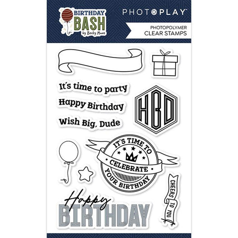 PhotoPlay Paper Birthday Bash Clear Photopolymer Stamp Set