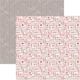 Reminisce Be My Valentine Lots of Love Patterned Paper