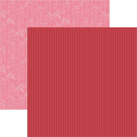 Reminisce Be My Valentine Love Stripe Patterned Paper